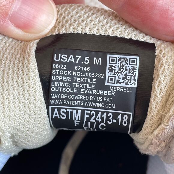 Merrell Womens Moab Flight Size 7.5 Gray Carbon Fiber Toe Safety Work Shoes New - Picture 6 of 10